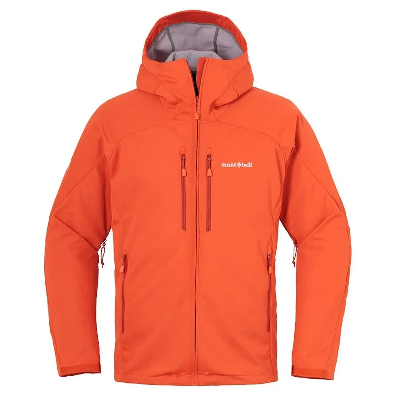 Montbell Soft Shell Men's CLIMABARRIER Hooded Jacket | X-Boundaries