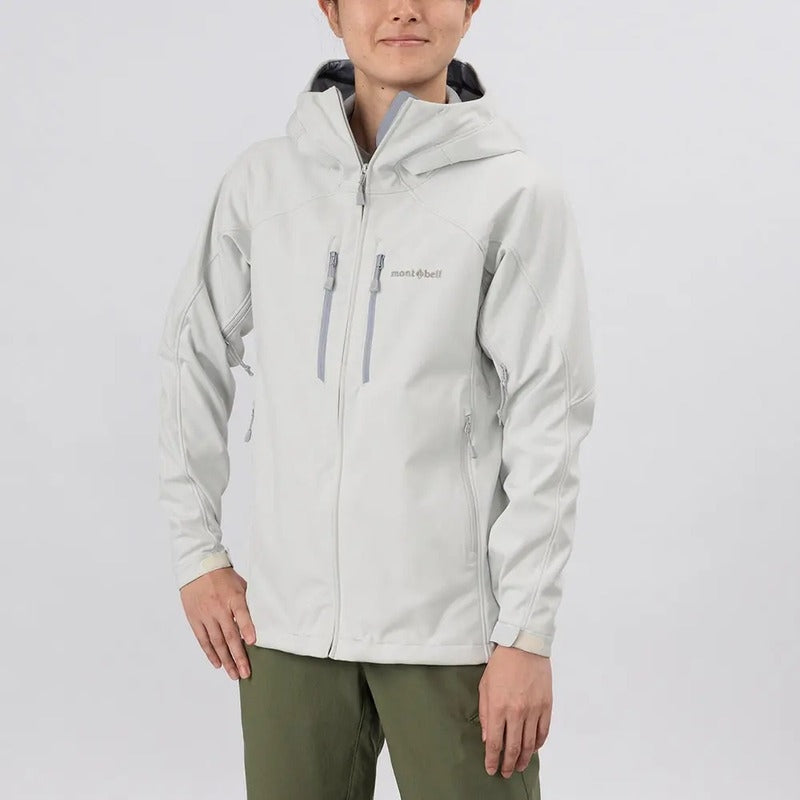 Montbell Shell Jacket Women's CLIMABARRIER Hooded Jacket - Windproof Water resistant