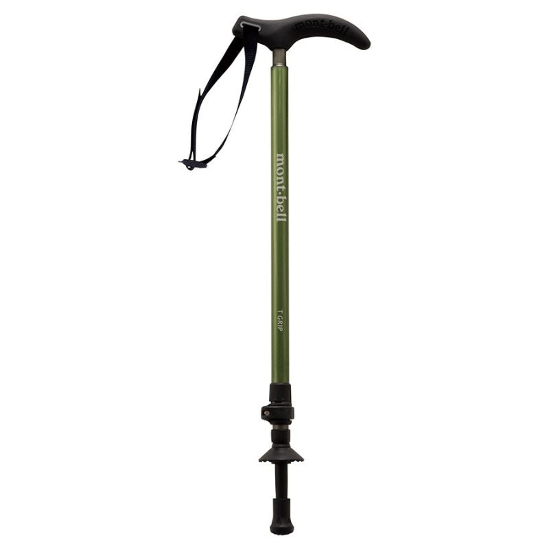 Montbell Trekking Pole T Grip Cam Lock Green Navy