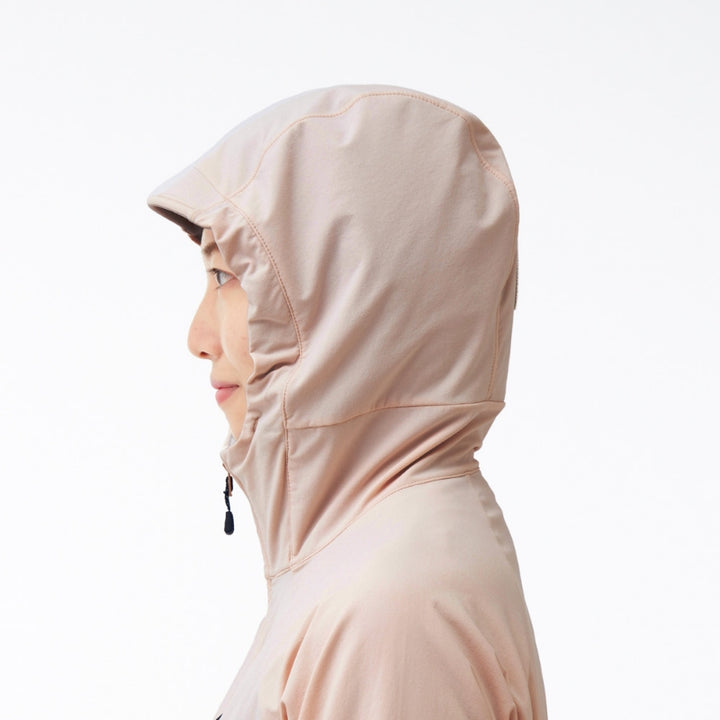 Montbell Soft Shell Women's CLIMAPRO 200 Hooded - Wind resistance Water repellent — side detail