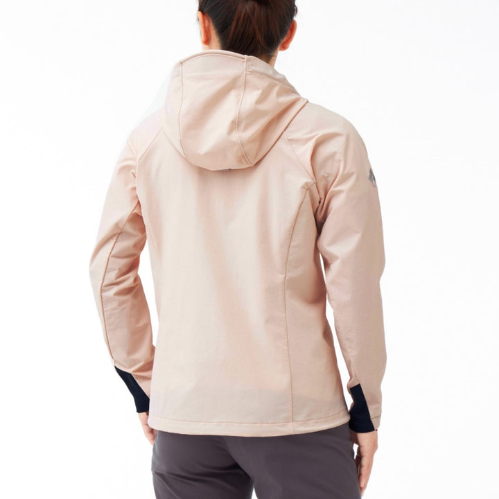 Montbell Soft Shell Women's CLIMAPRO 200 Hooded - Wind resistance Water repellent — back view