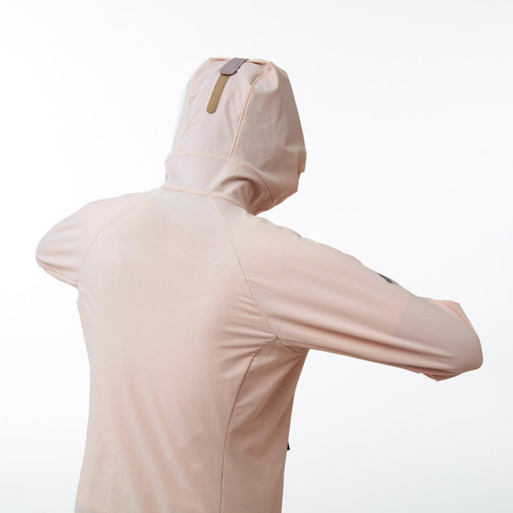 Montbell Soft Shell Women's CLIMAPRO 200 Hooded - Wind resistance Water repellent — logo detail
