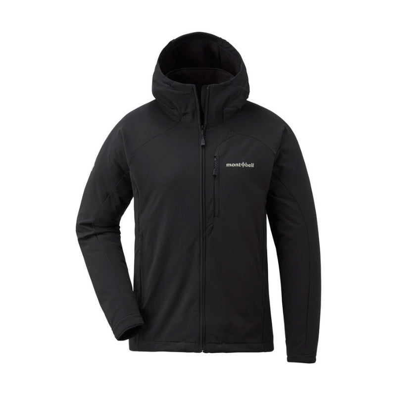 Montbell Soft Shell Women's CLIMAPRO 200 Hooded - Wind resistance Water repellent — detail view