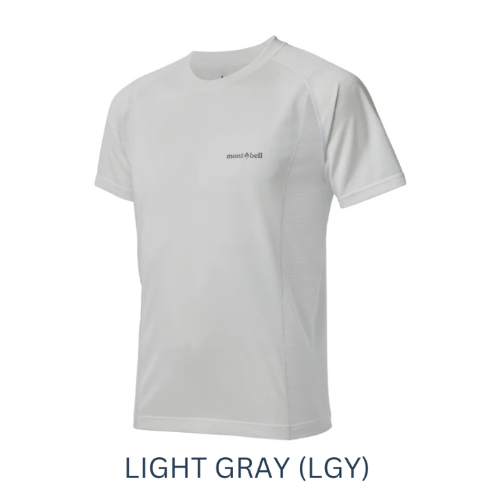Montbell Men's Cool T light gray available in Singapore at X-Boundaries 