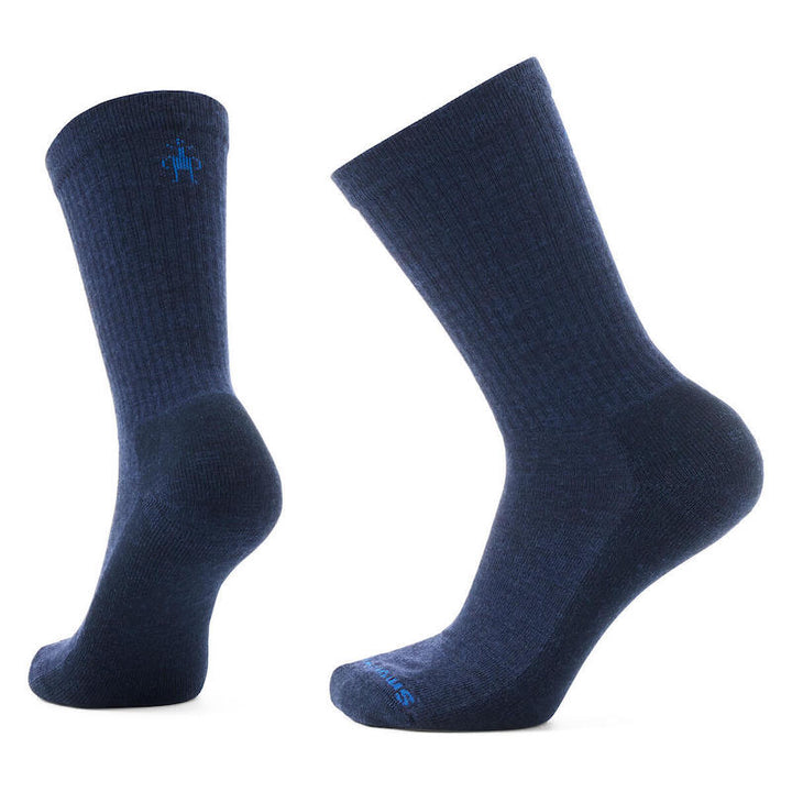 Smartwool Unisex Everyday Solid Rib Crew Socks - Deep Navy