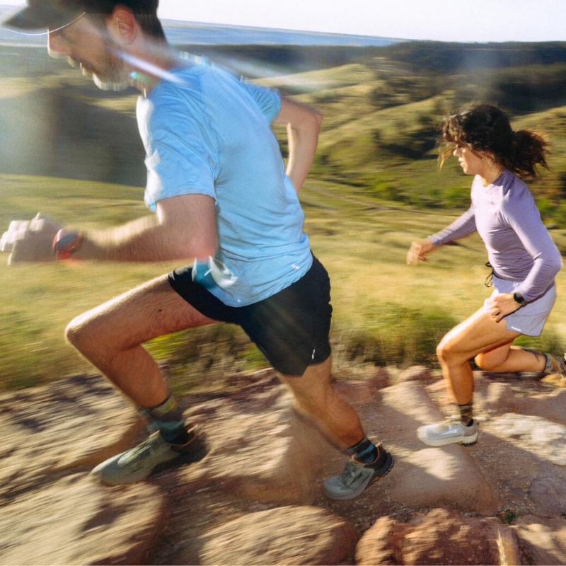 Smartwool Men's Active Ultralite Short Sleeve Tee (SW016544) in mineral blue. A lightweight, breathable merino wool blend t-shirt designed for active outdoor performance