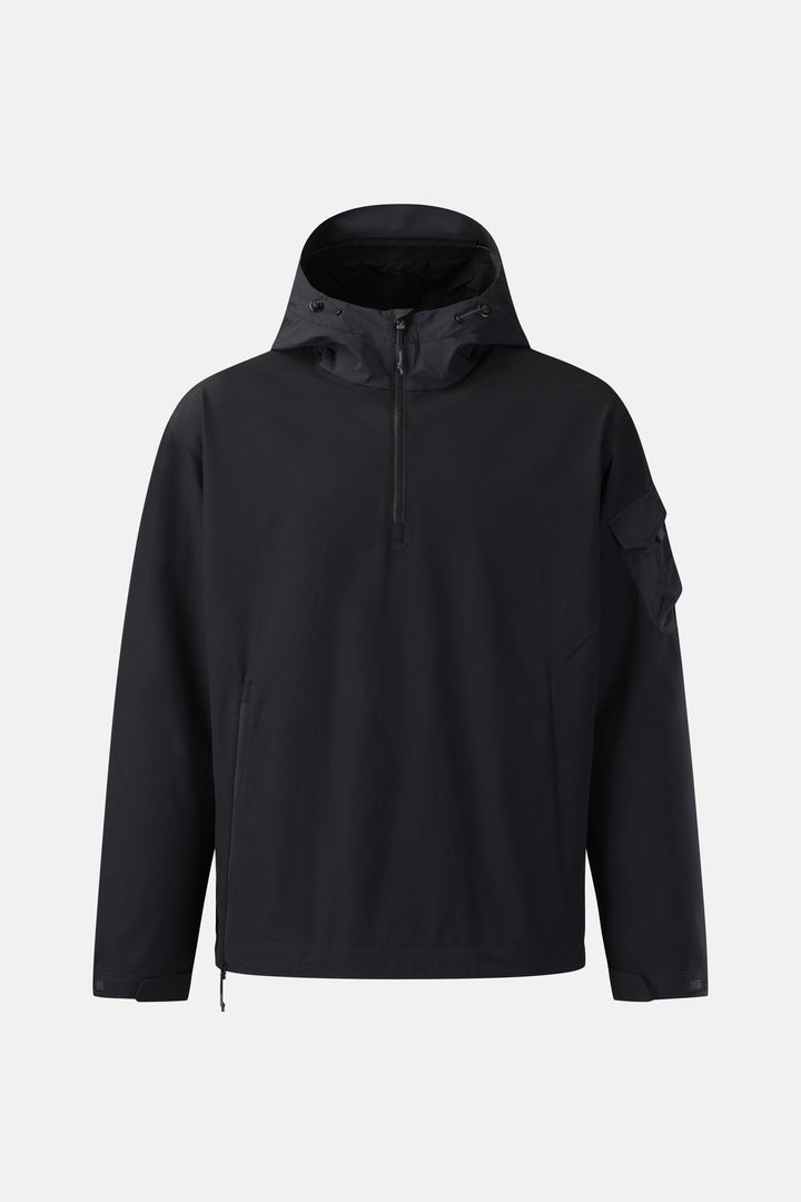 Kolon Sport Men's Woven Pocket Anorak in Black — view 7