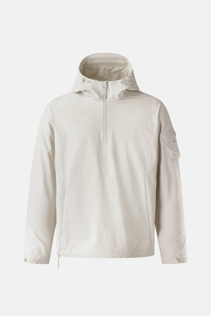 Kolon Sport Men's Woven Pocket Anorak in Greige — hero shot
