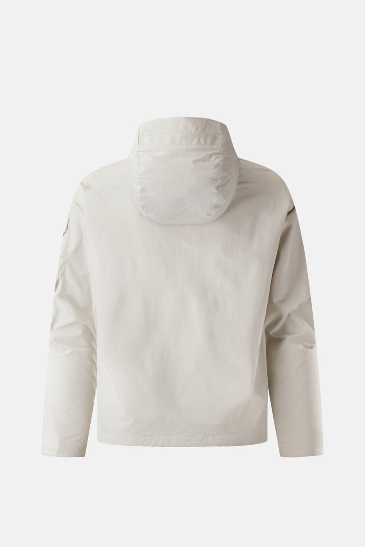 Kolon Sport Men's Woven Pocket Anorak in Greige — front view