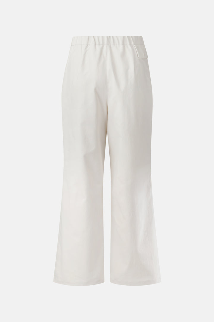 Kolon Sport Women's Loose Fit One Tuck Belted Pants — TVPNS26432CRE_LZ2
