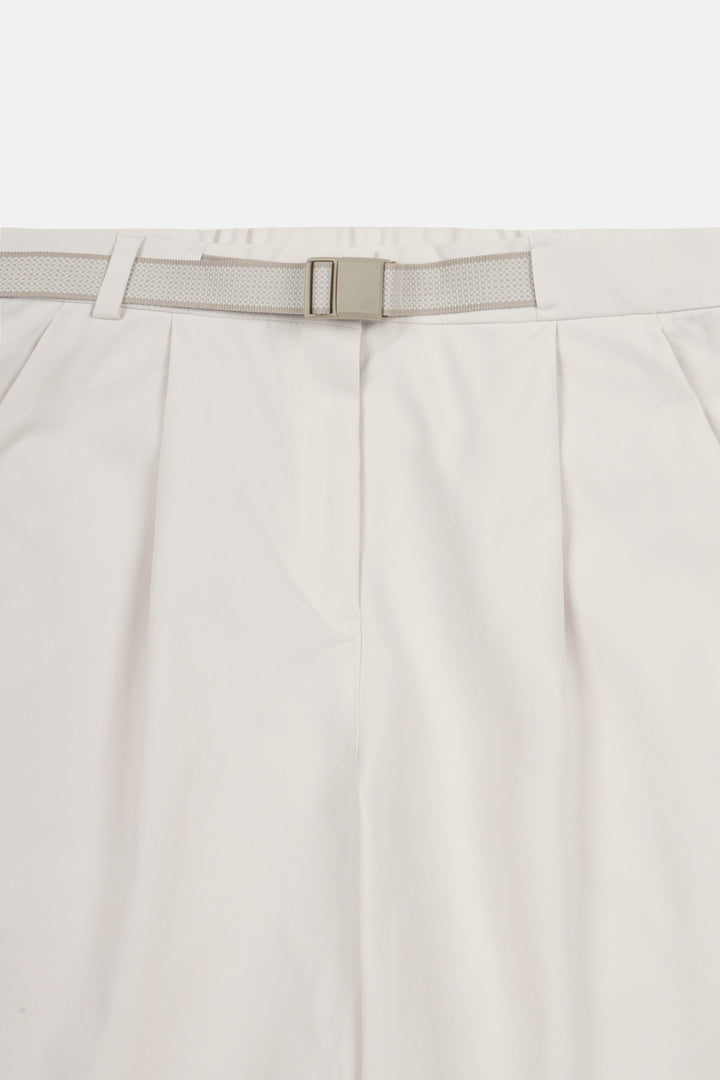 Kolon Sport Women's Loose Fit One Tuck Belted Pants — TVPNS26432CRE_LZ3