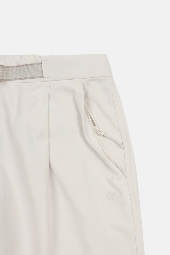 Kolon Sport Women's Loose Fit One Tuck Belted Pants — TVPNS26432CRE_LZ4