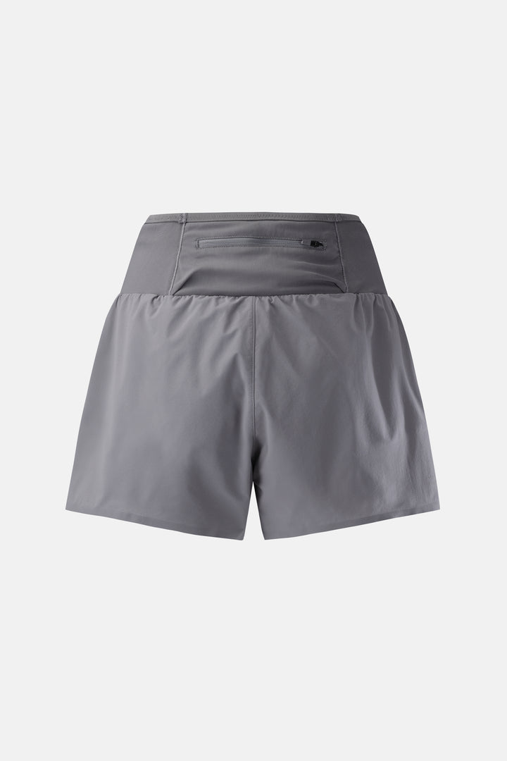 Kolon Sport Trail Running Women's Storage Shorts in Gray — front view