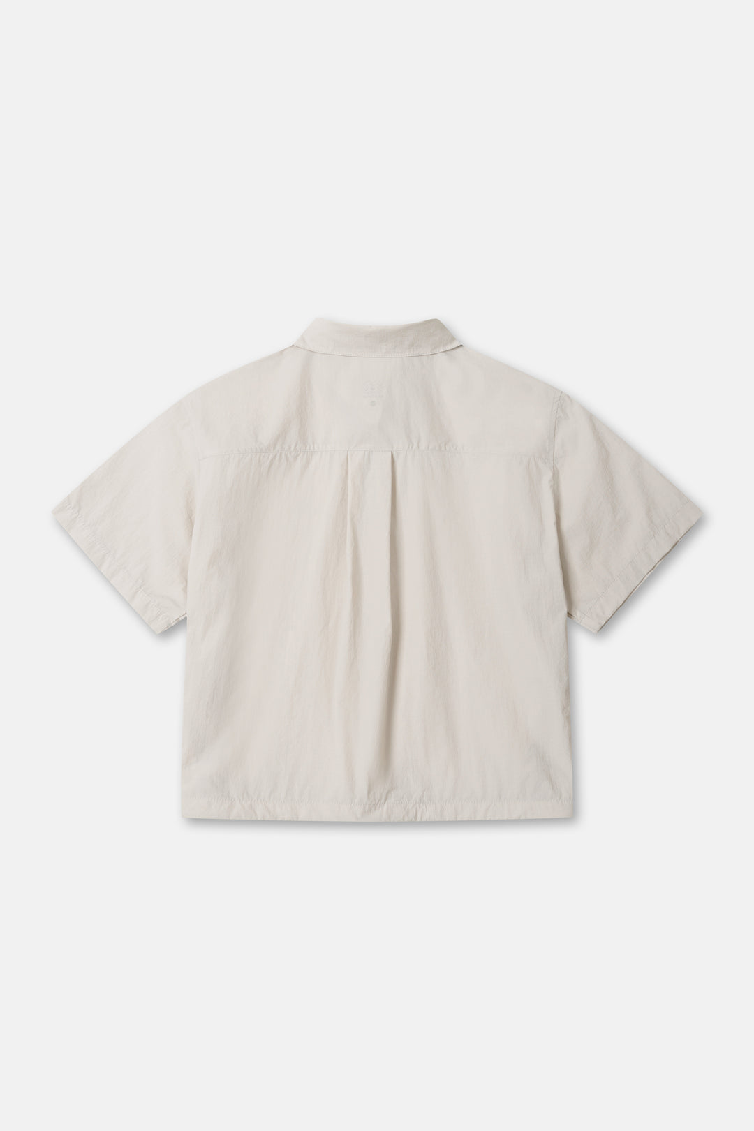 Kolon Sport Women’S Daypack Cropped Short Sleeve Shirt in L/Beige — front view