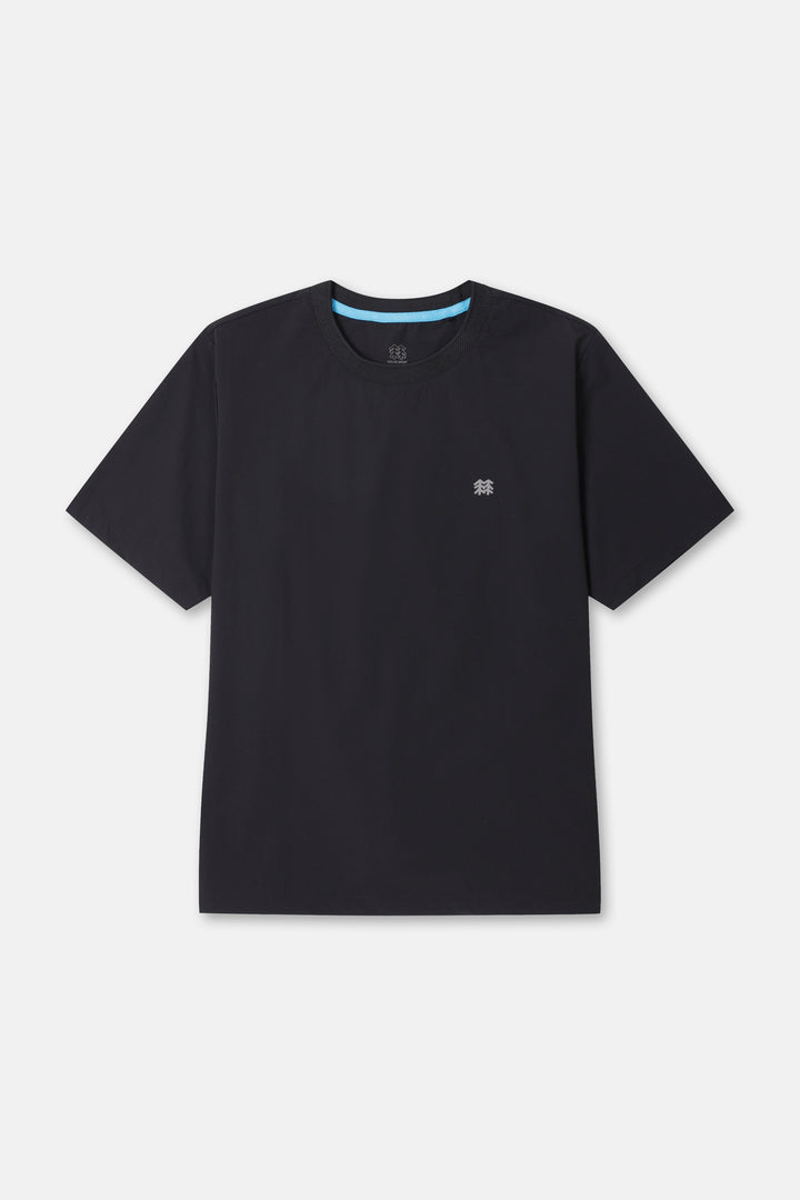 Kolon Sport Daypack Loose Fit Short Sleeve T-Shirt in Black — hero shot