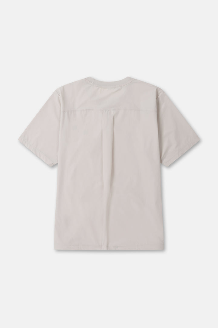 Kolon Sport Daypack Loose Fit Short Sleeve T-Shirt in L/Beige — front view