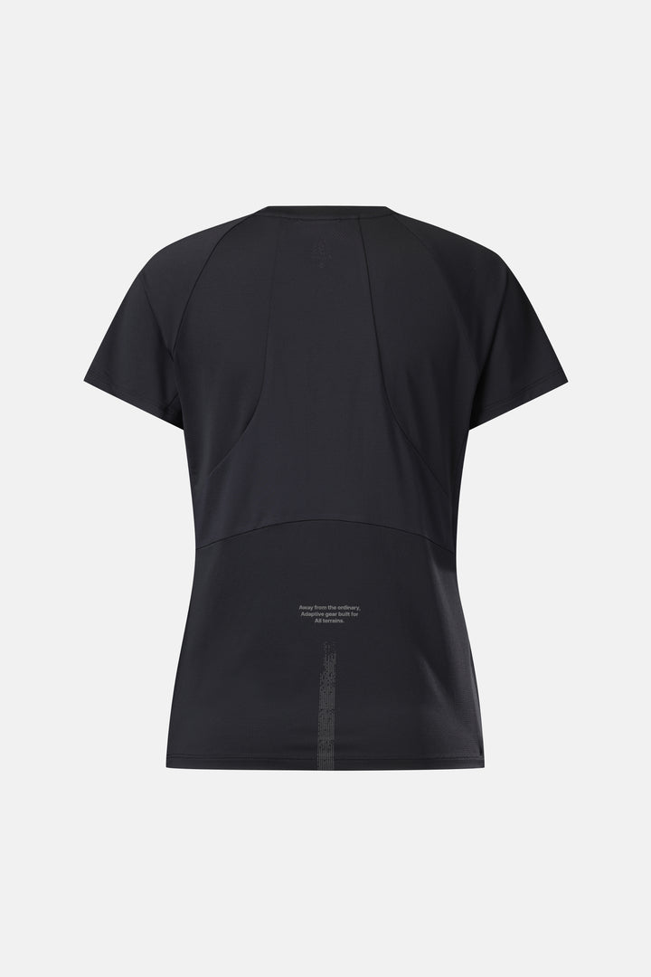 Kolon Sport Trail Running Women's SuperDry Short Sleeve T-Shirt - Black — TVTCX26736BLK_LZ2