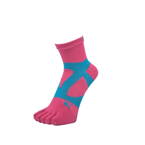Yamatune Spider Arch Socks showcasing the extended 3cm cuff and breathable mesh knitting.