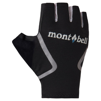 Montbell Wickron Cool Cycling Fingerless Gloves Unisex - Black