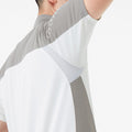Montbell Men's Cycool Short Sleeve Zip Shirt - White, Yellow