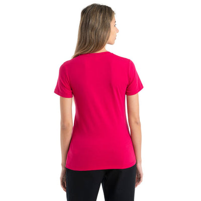 icebreaker Merino T-Shirt Women's Central Classic Short Sleeve T-Shirt Solo - Electron Pink