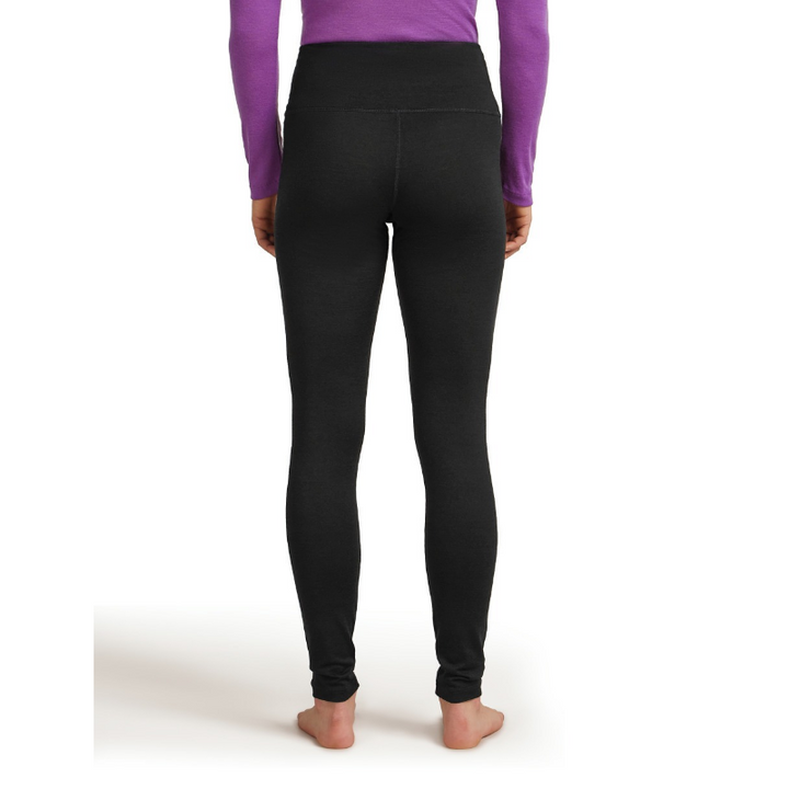 icebreaker Merino Base Layer Women's 200 Oasis High Rise Thermal Leggings black 