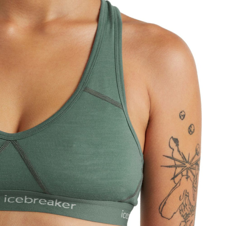 icebreaker Merino Undergarment Women's Sprite Racerback Bra - Tempo Flux Green