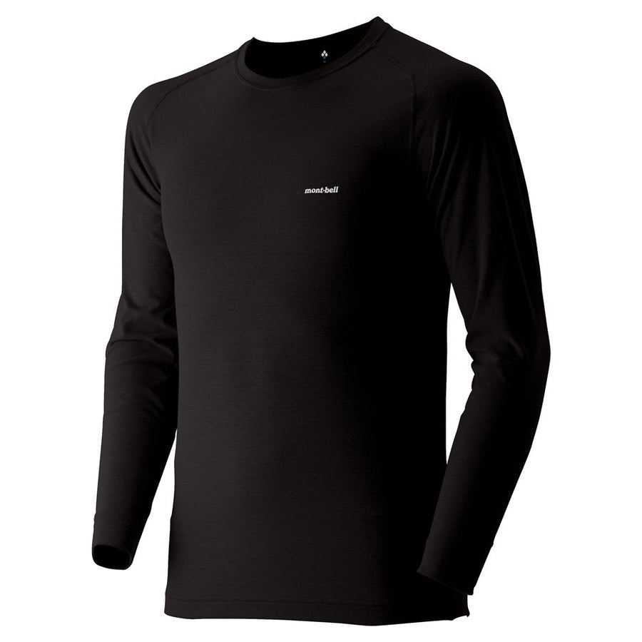 Montbell Base Layer Men's (MB 1107518) ZEO-LINE Expedition Weight Crew Round Neck Long Sleeve - Outdoor Cold Weather Winter Climate