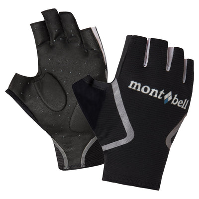 Montbell Wickron Cool Cycling Fingerless Gloves Unisex - Black