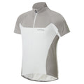 Montbell Men's Cycool Short Sleeve Zip Shirt - White, Yellow