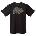 Montbell Pear Skin Cotton T Higuma Unisex - Black, Hunter green
