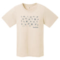 Montbell Women's Pear Skin Cotton T Floral Motif - Ivory, Navy