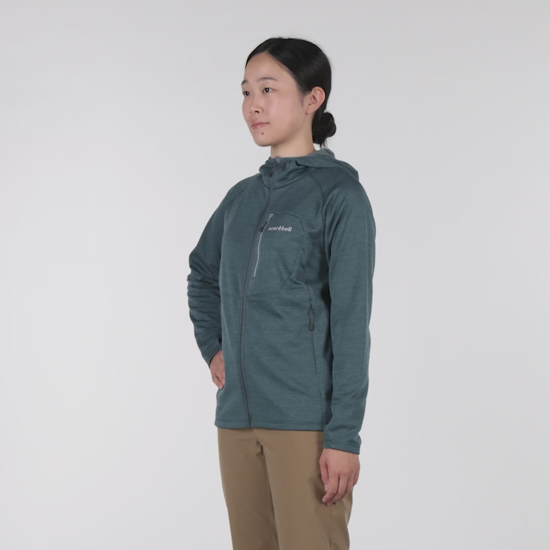 Montbell Women's Climagrid Hooded Jacket product video