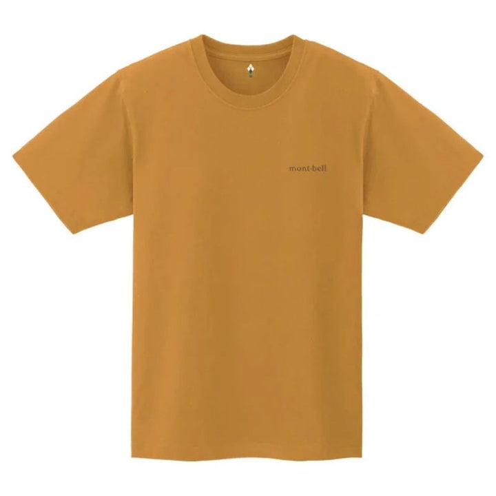 Montbell T-Shirt Unisex Pear Skin Cotton T Nature Bear - Brown
