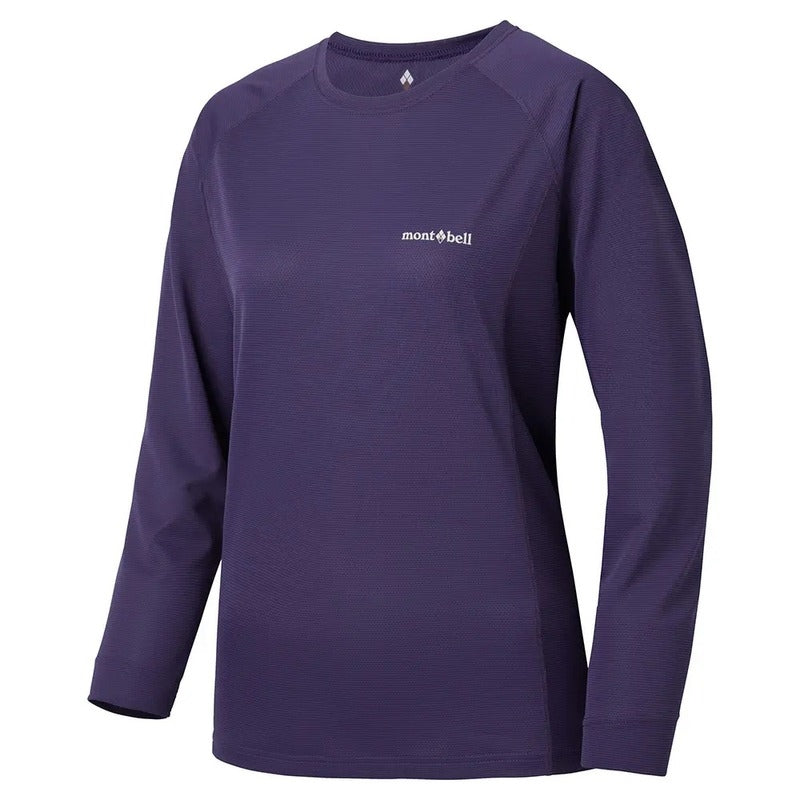 Montbell Women's Cool Long Sleeve T - Outdoor Hiking Trekking Firstlayer