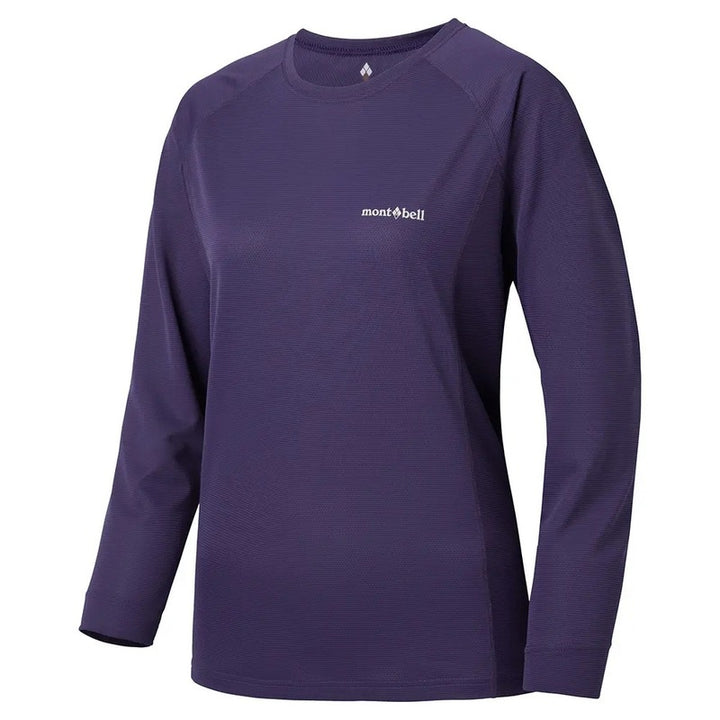 Montbell Women's Cool Long Sleeve T - Outdoor Hiking Trekking Firstlayer