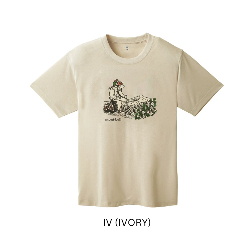 Montbell T-Shirt Unisex Wickron T Hiking Bear