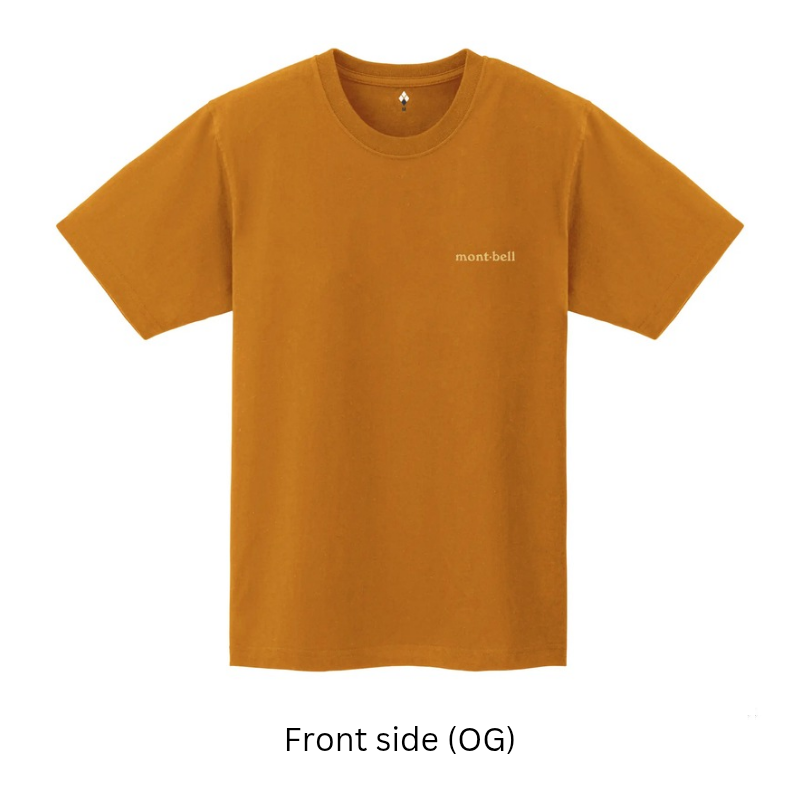 Montbell T-Shirt Unisex Pear Skin Cotton T Summer Clouds - Blue