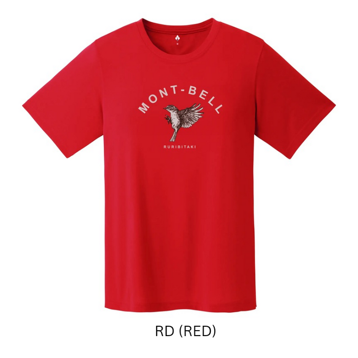 Montbell T-Shirt Women's Wickron T Red-Flanked Bluetail