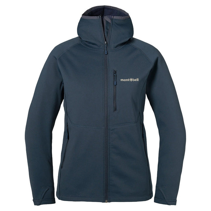 Montbell Jacket Women's Trail Action Hooded - Stretch CLIMAPLUS® LIGHT GRAY Wine Red NAVY