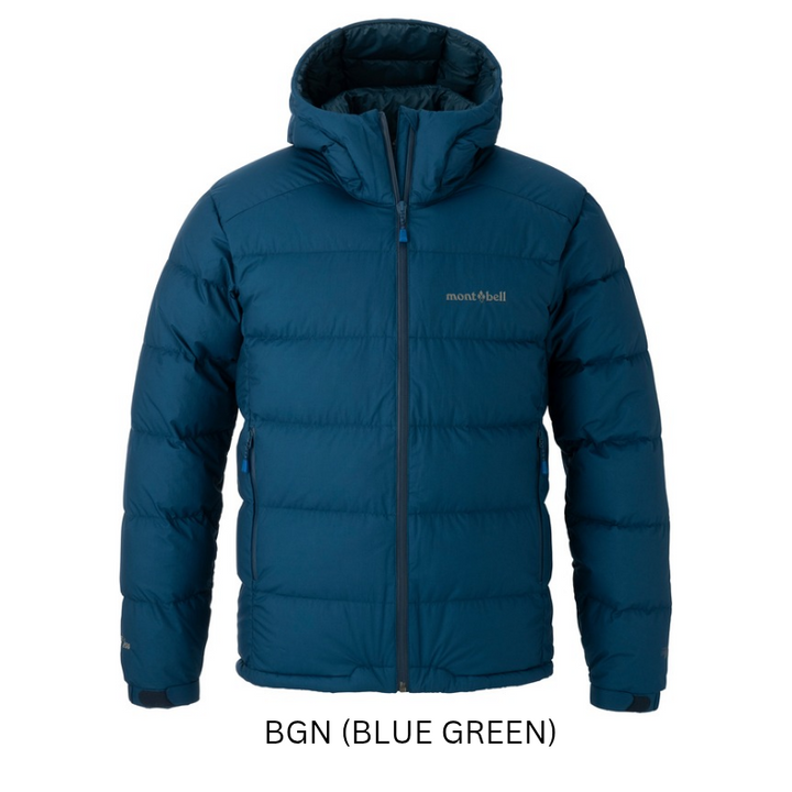 Montbell Down Jacket Men's Permafrost Light Down Parka With Hood - Super DRY-TEC