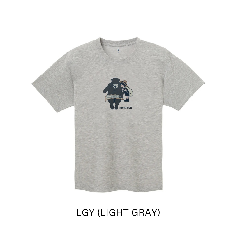Montbell T-Shirt Unisex Wickron T Bear and Boy