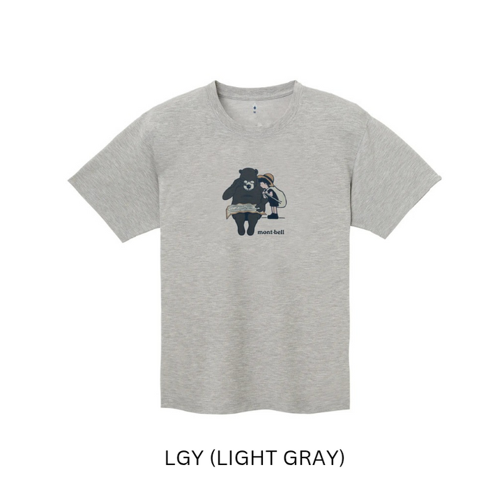 Montbell T-Shirt Unisex Wickron T Bear and Boy