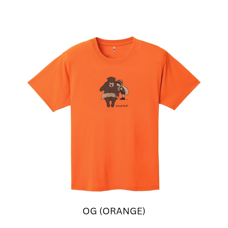 Montbell T-Shirt Unisex Wickron T Bear and Boy
