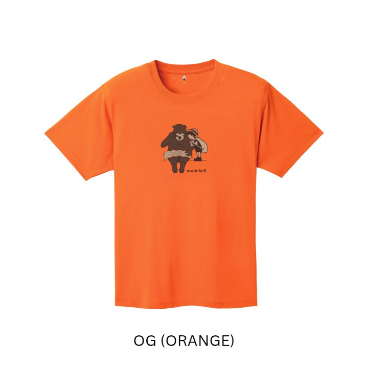 Montbell T-Shirt Unisex Wickron T Bear and Boy