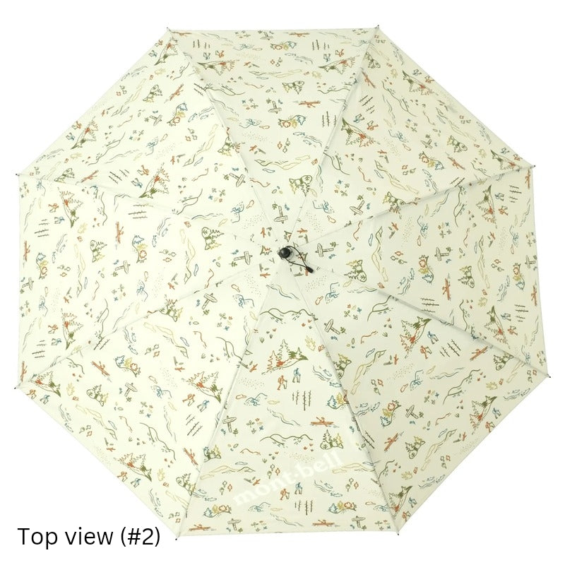 Montbell Print Trekking Umbrella 55 (153g, 55cm Opened)