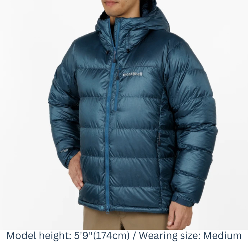 Montbell Down Jacket Men's Alpine Down Parka With Hood - 800 Fill