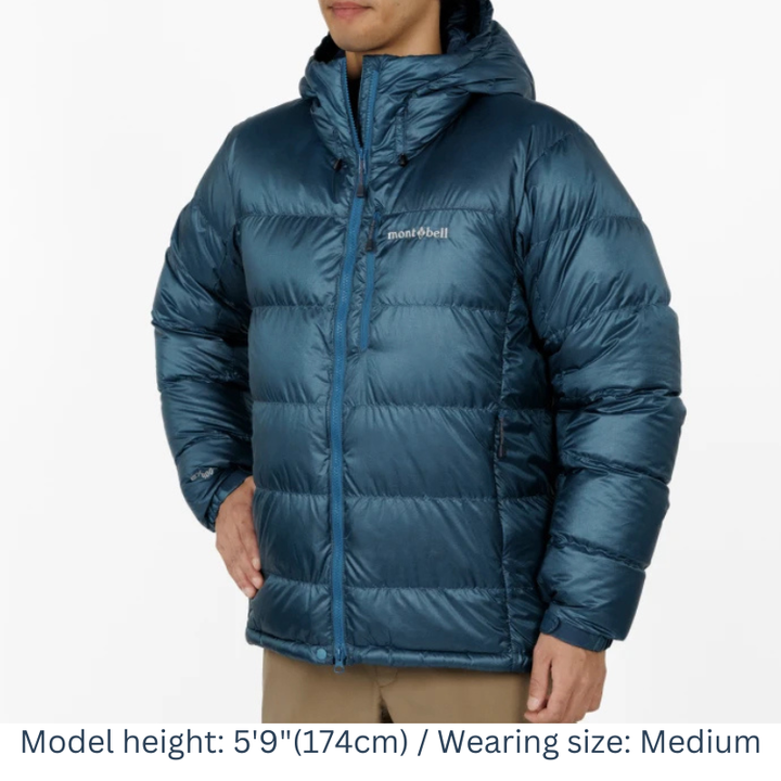 Montbell Down Jacket Men's Alpine Down Parka With Hood - 800 Fill