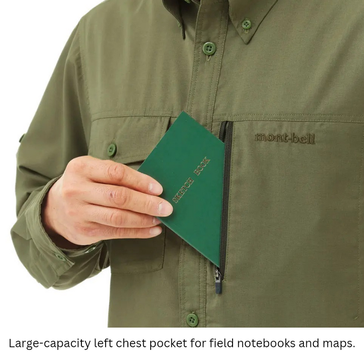 Montbell Shirt Men's Meadow Light Shirt