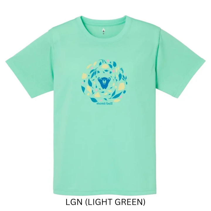 Montbell T-Shirt Women's Wickron T Leaf Dance